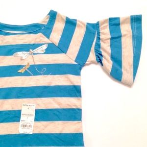 Size 4 NEW Boho Dragonfly Chic Bell Sleeve Top